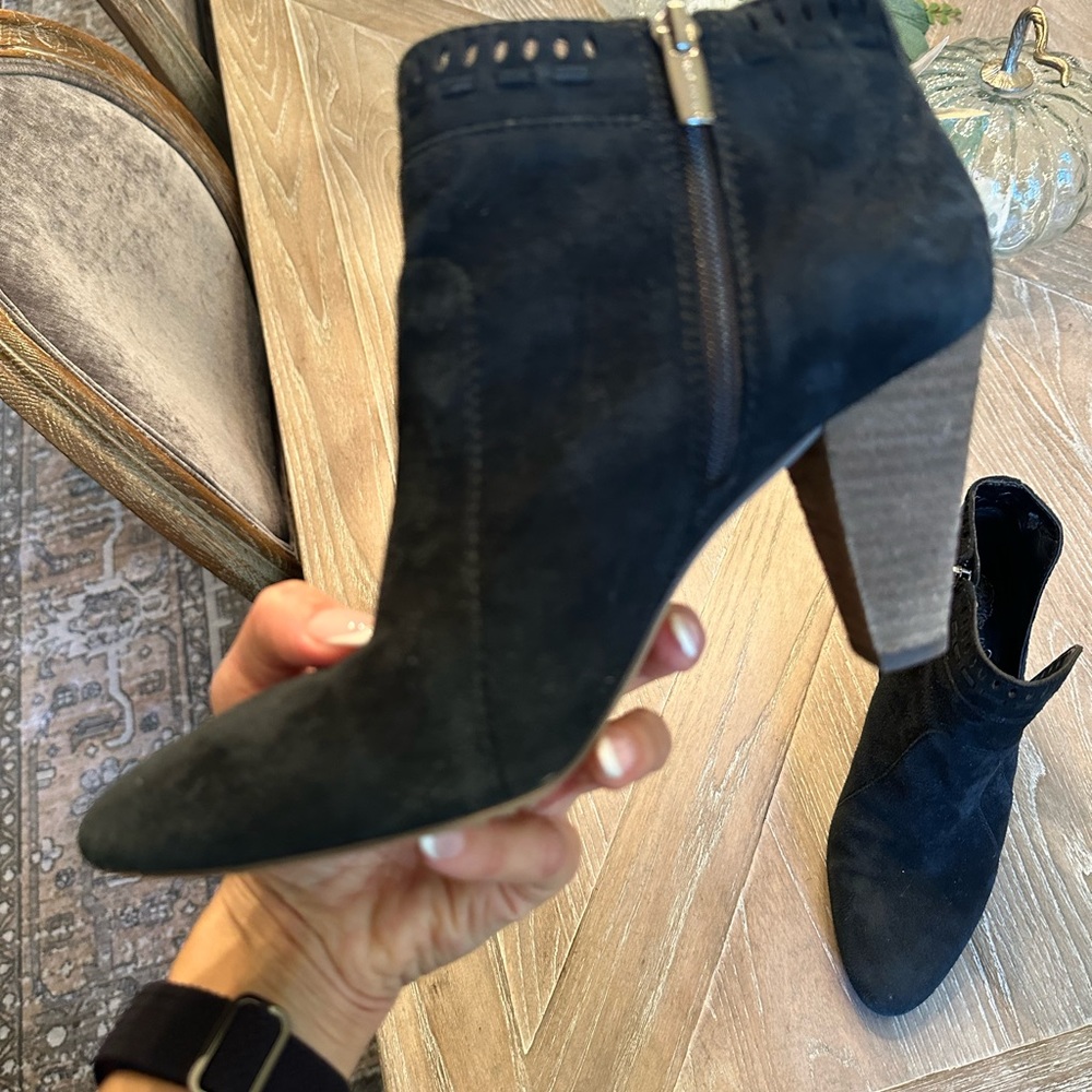 Vince Camuto Black Suede Booties